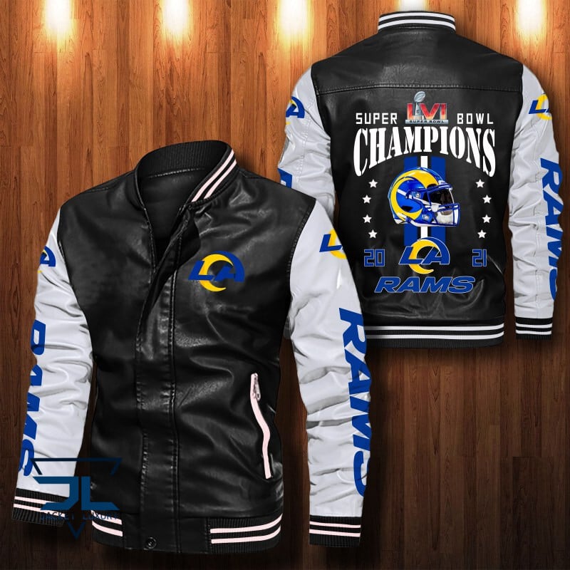 Los Angeles Rams NFL Style Leather Jacket For Fan