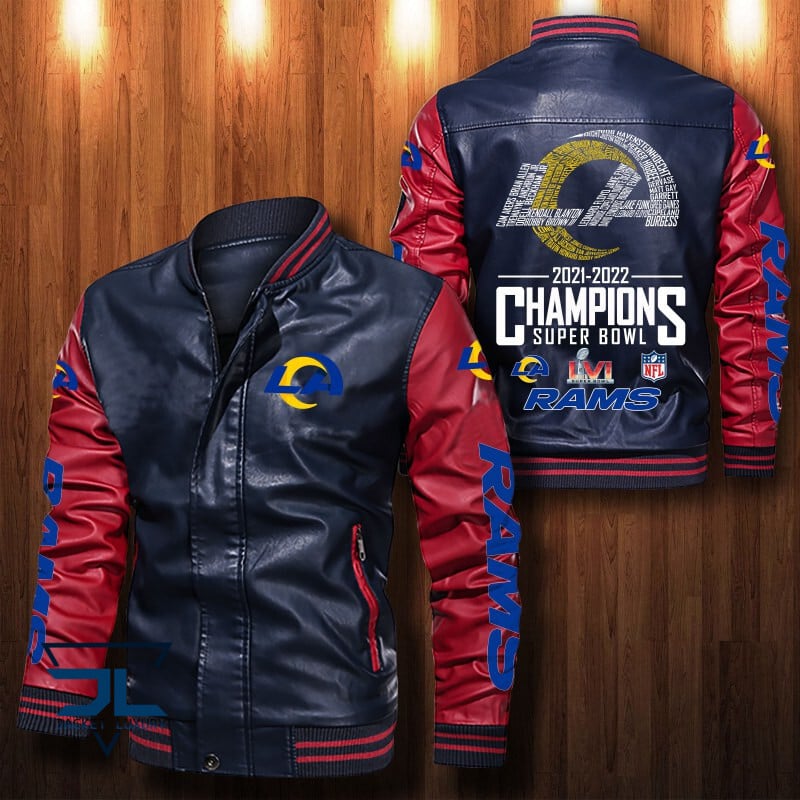 Los Angeles Rams NFL Style Leather Jacket For Fan