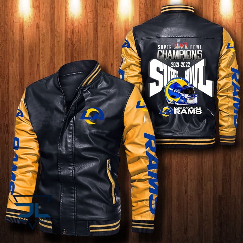 Los Angeles Rams NFL Style Leather Jacket For Fan