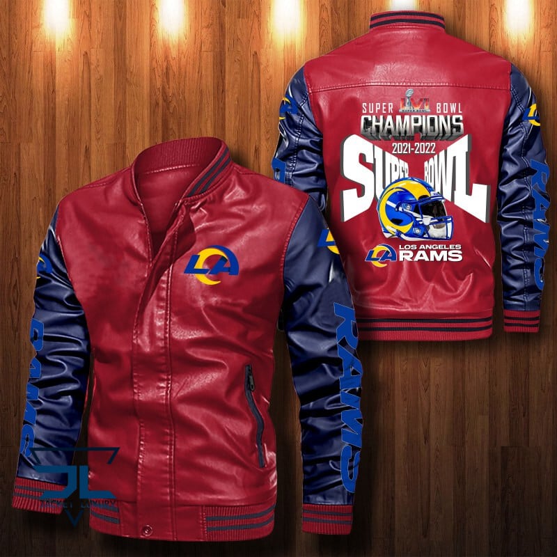 Los Angeles Rams NFL Style Leather Jacket For Fan