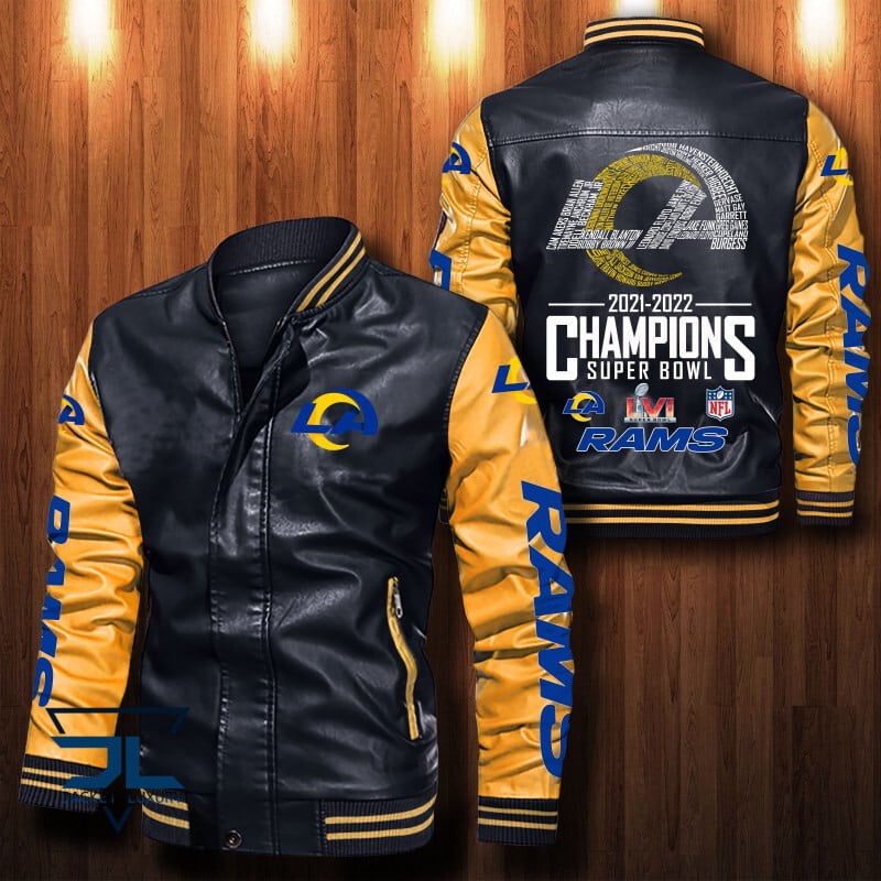 Los Angeles Rams NFL Style Leather Jacket For Fan