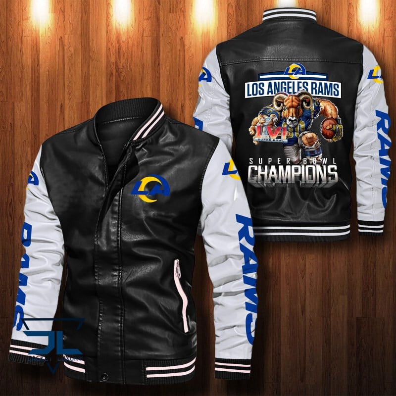 Los Angeles Rams NFL Style Leather Jacket For Fan