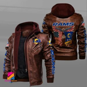 Los Angeles Rams NFL Style Leather Jacket For Fan