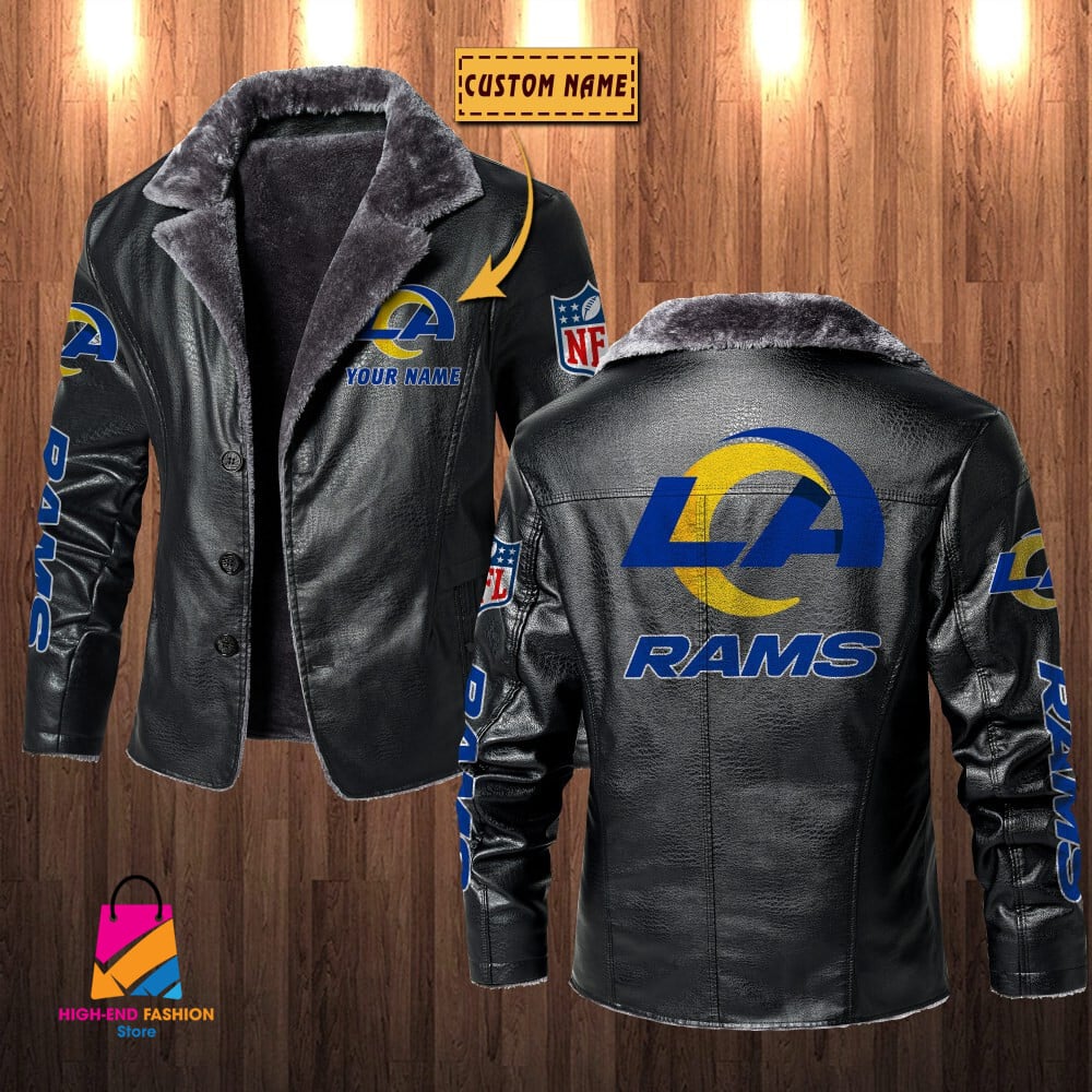 Los Angeles Rams NFL Style Leather Jacket For Fans