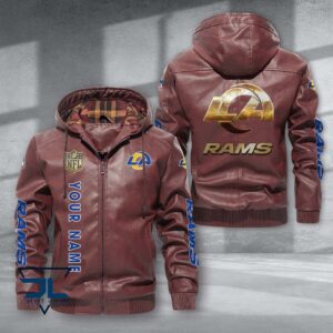 Los Angeles Rams NFL Style Leather Jacket For Fans