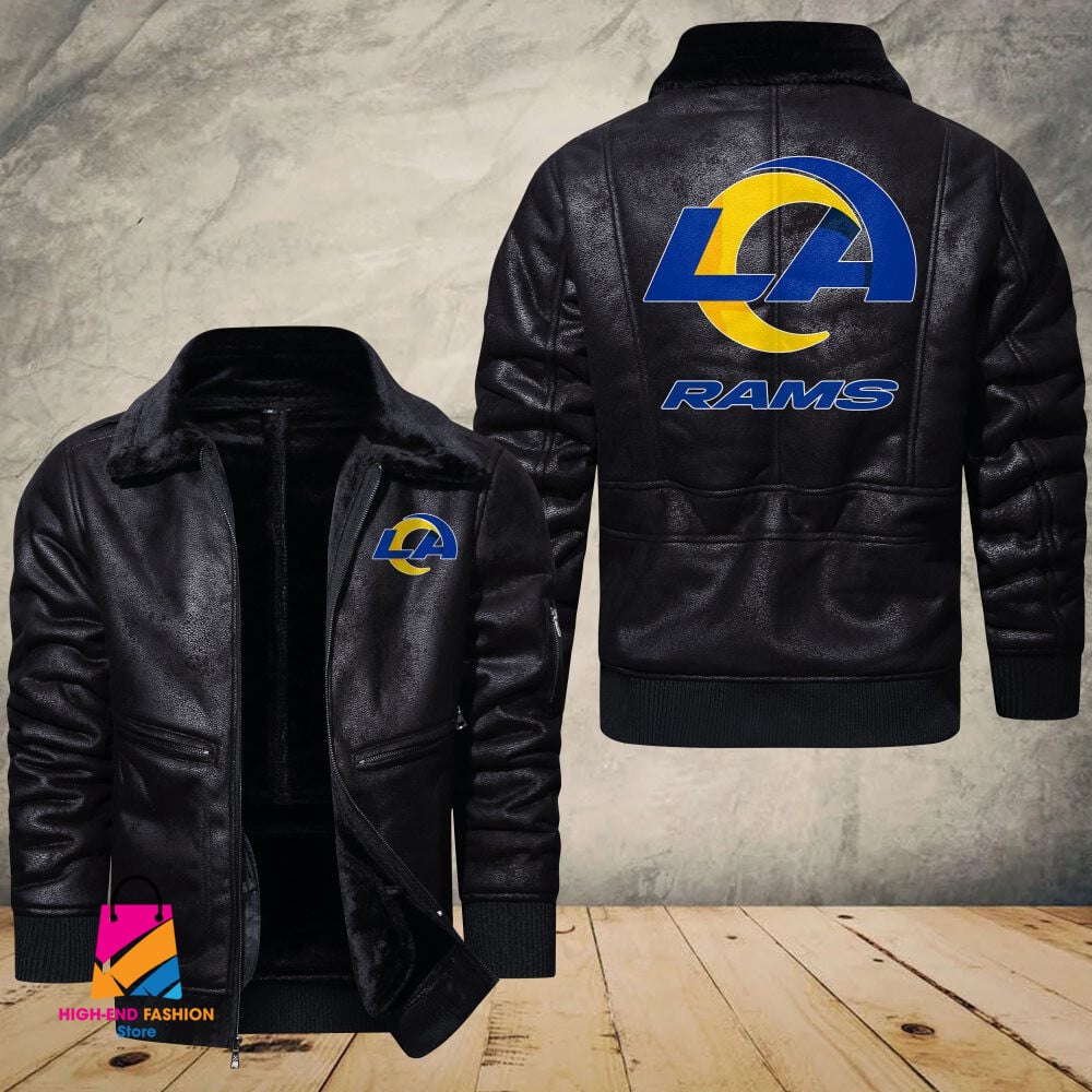 Los Angeles Rams NFL Style Leather Jacket For Fans