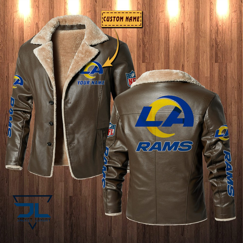 Los Angeles Rams NFL Style Leather Jacket For Fans