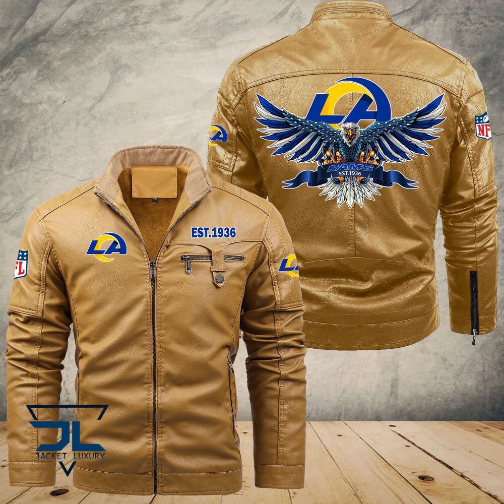 Los Angeles Rams NFL Style Leather Jacket For Fans