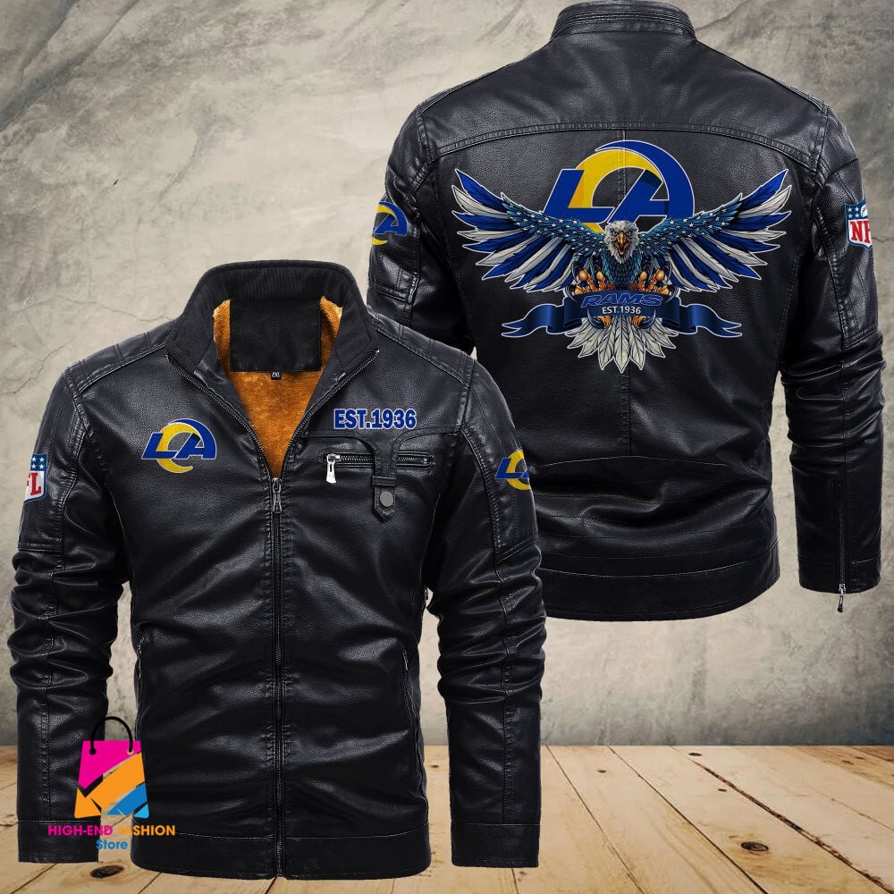 Los Angeles Rams NFL Style Leather Jacket For Fans