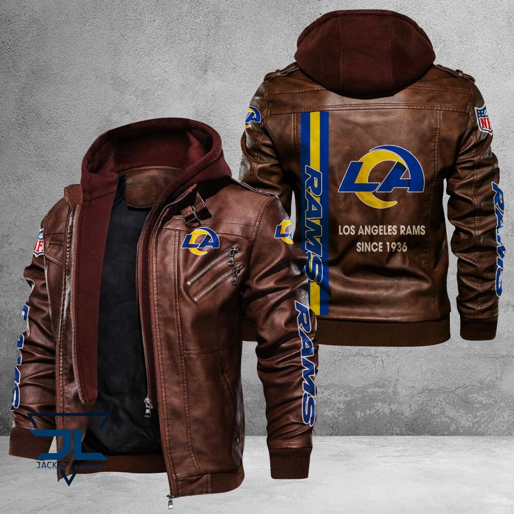 Los Angeles Rams NFL Style Leather Jacket For Fans