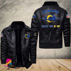 Los Angeles Rams NFL Style Leather Jacket For Fans
