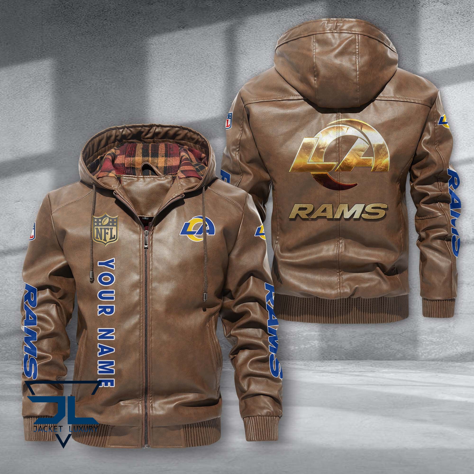 Los Angeles Rams NFL Style Leather Jacket For Fans