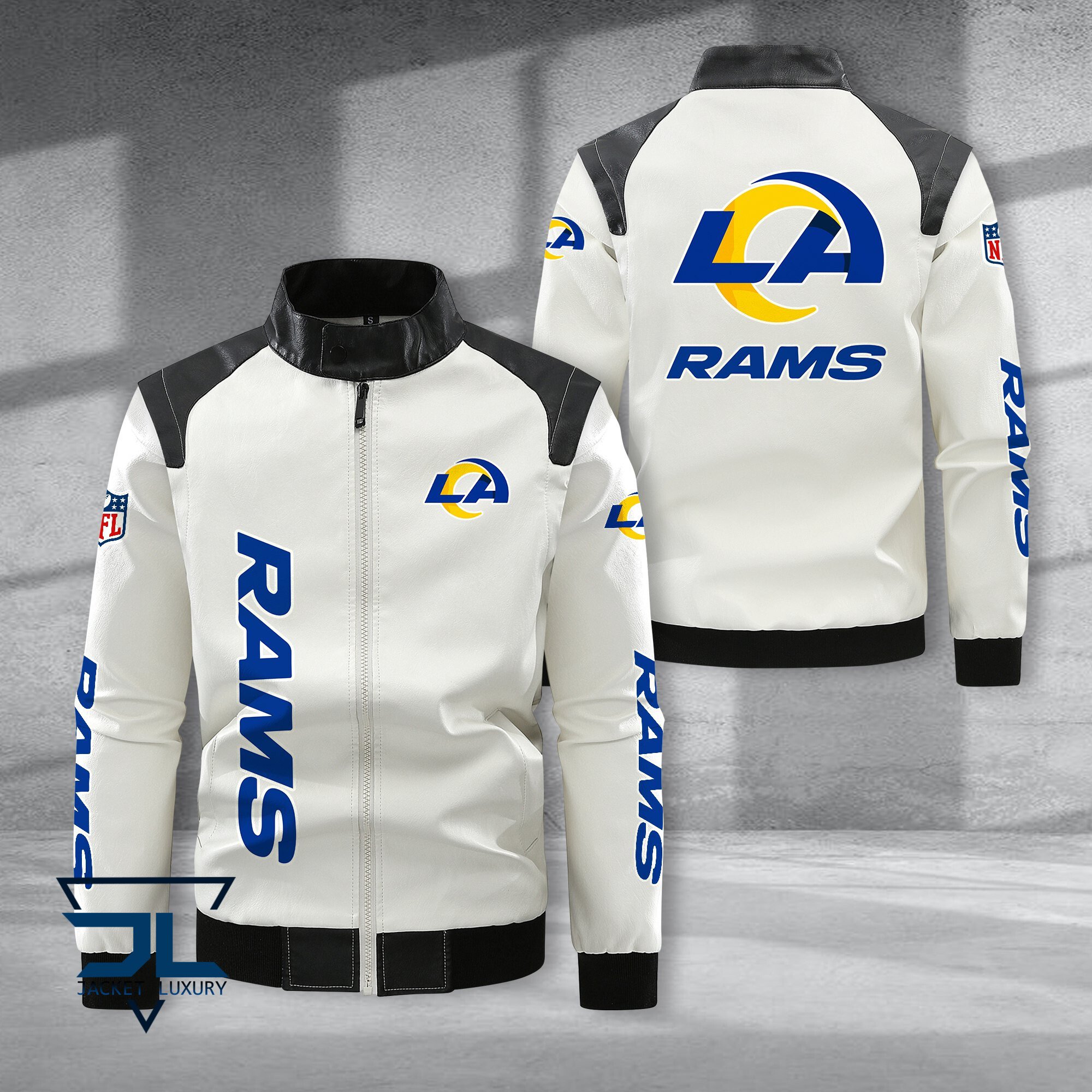 Los Angeles Rams NFL Style Leather Jacket For Fans