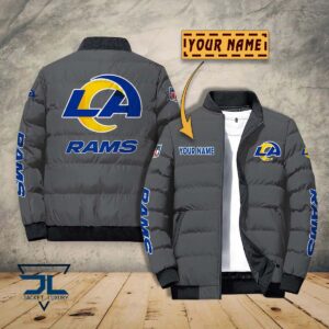 Los Angeles Rams NFL Style Puffer Jacket For Fans