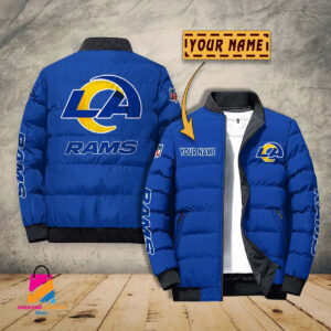 Los Angeles Rams NFL Style Puffer Jacket For Fans