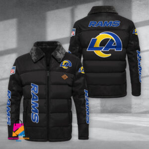 Los Angeles Rams NFL Style Puffer Jacket For Fans
