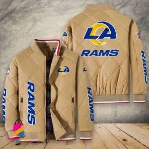 Los Angeles Rams NFL Style Puffer Jacket For Fans