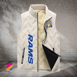 Los Angeles Rams NFL Style Sleeveless Puffer Jacket For Fans