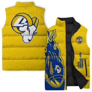 Los Angeles Rams NFL Style Sleeveless Puffer Jacket For Fans