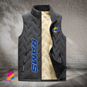 Los Angeles Rams NFL Style Sleeveless Puffer Jacket For Fans