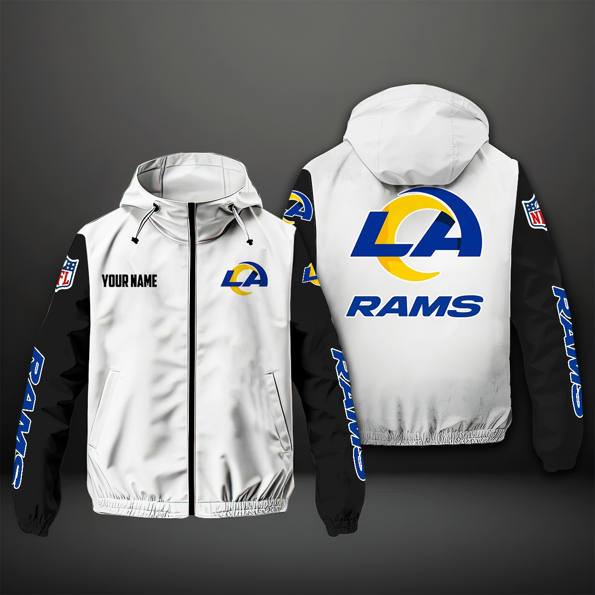 Los Angeles Rams NFL Style Windbreaker Jacket For Fans