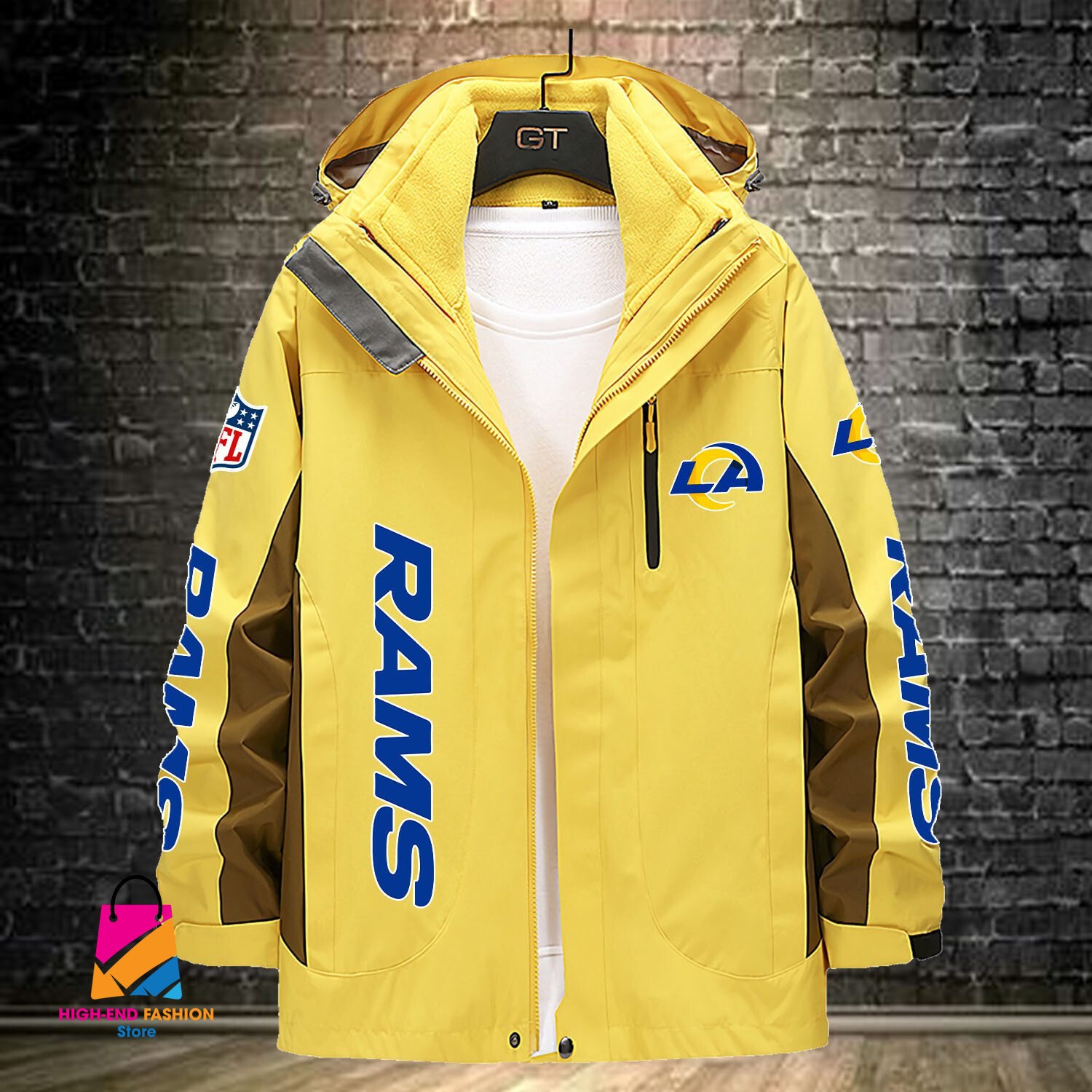 Los Angeles Rams NFL Style Windbreaker Jacket For Fans