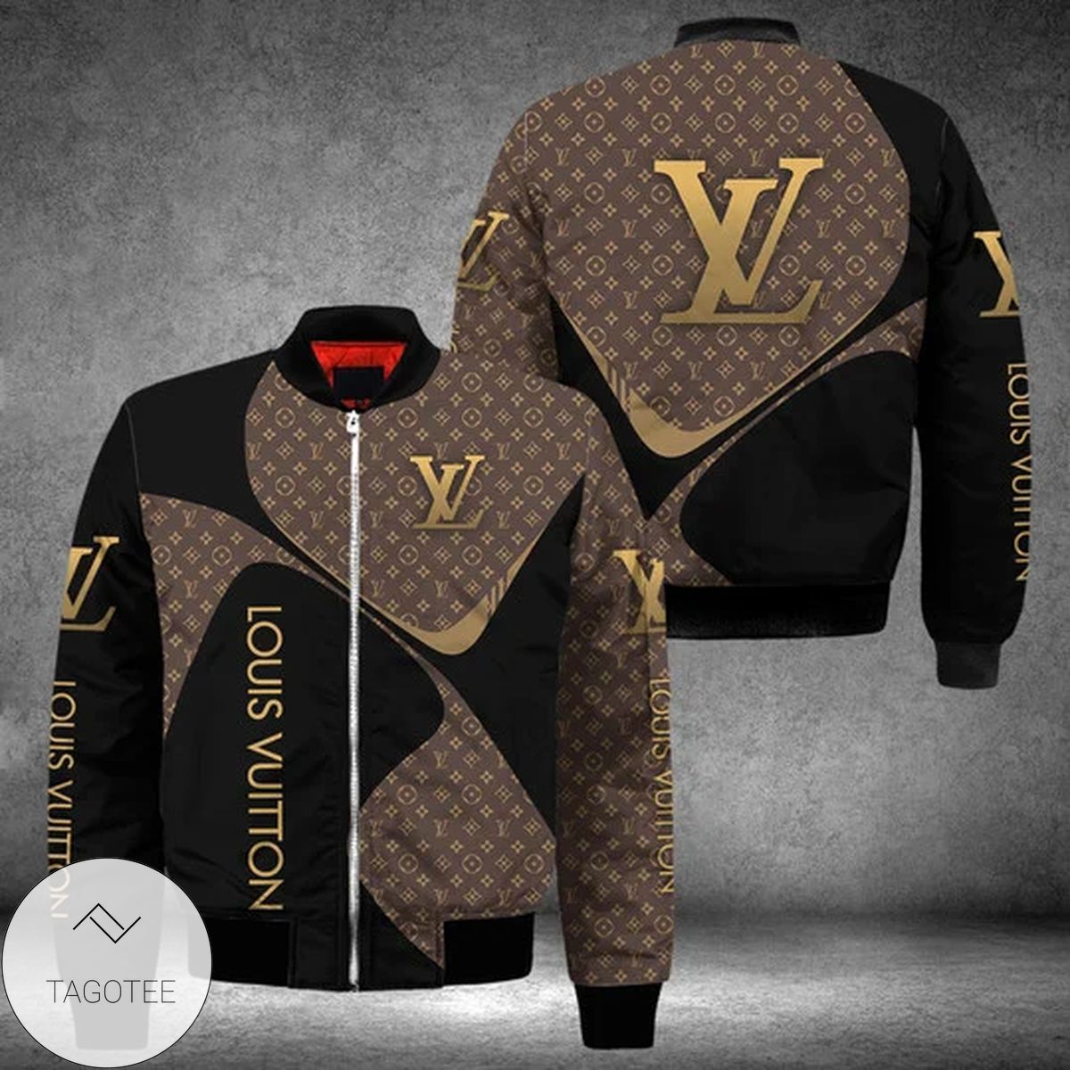 Louis Vuitton Style Bomber Jacket For Fans