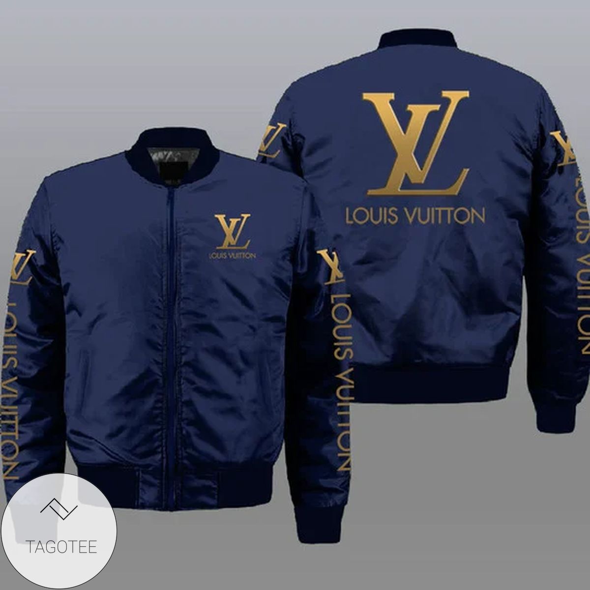 Louis Vuitton Style Bomber Jacket For Fans