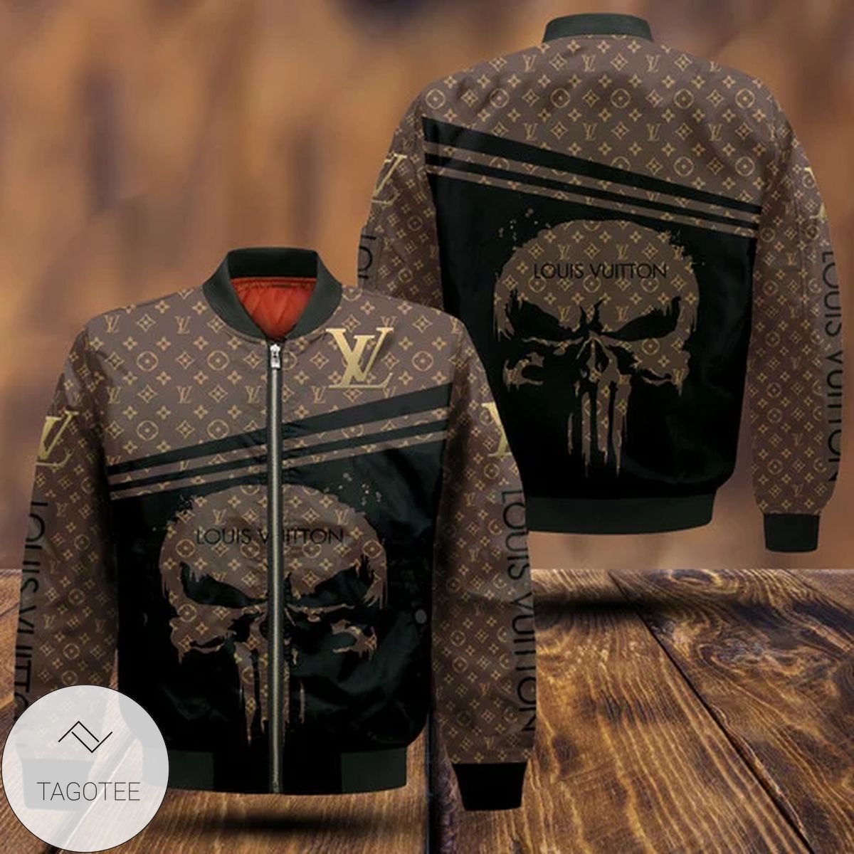 Louis Vuitton Style Bomber Jacket For Fans