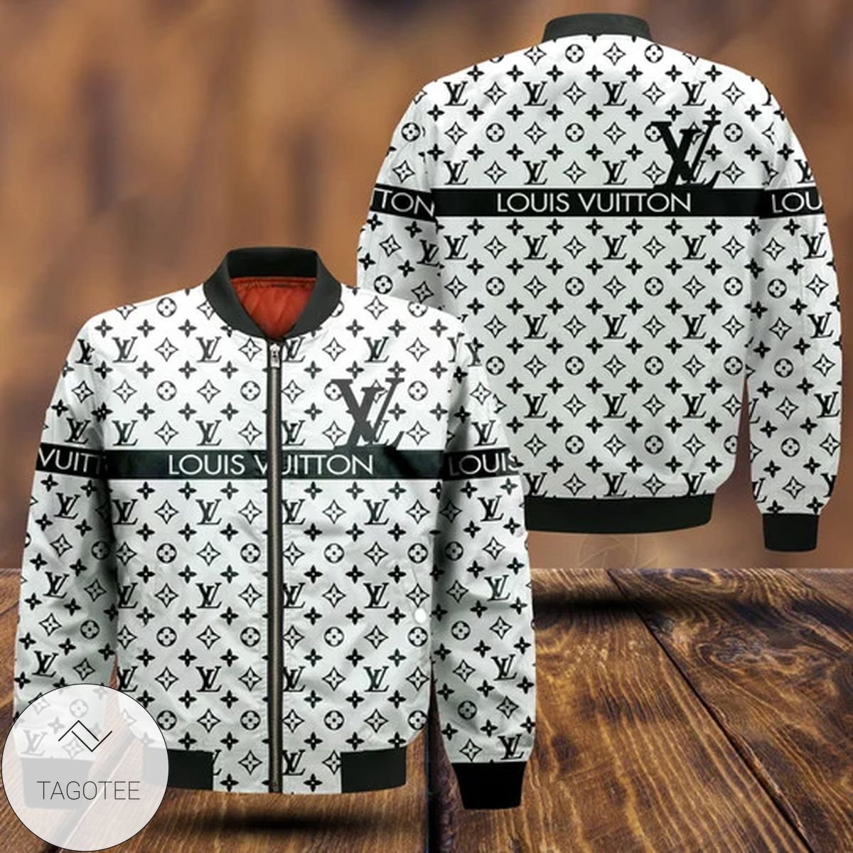 Louis Vuitton Style Bomber Jacket For Fans