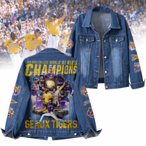 LSU Tigers NCAA Denim Jacket Gift For Fans