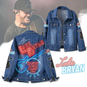 Luke Bryan Music Denim Jacket Gift For Fans