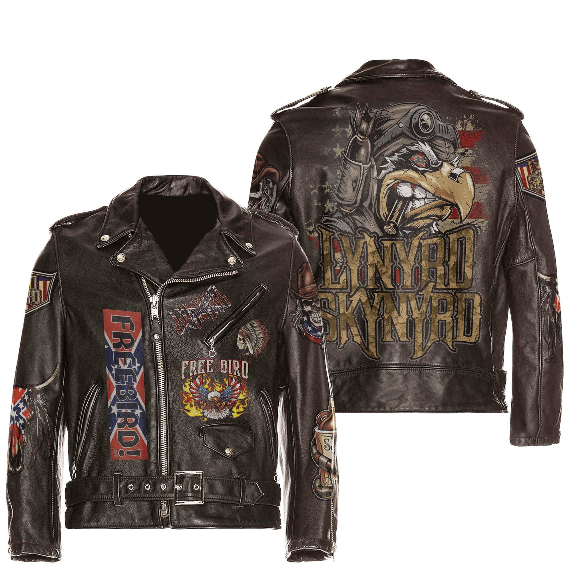 Lynyrd Skynyrd Music Style Leather Jacket For Fans