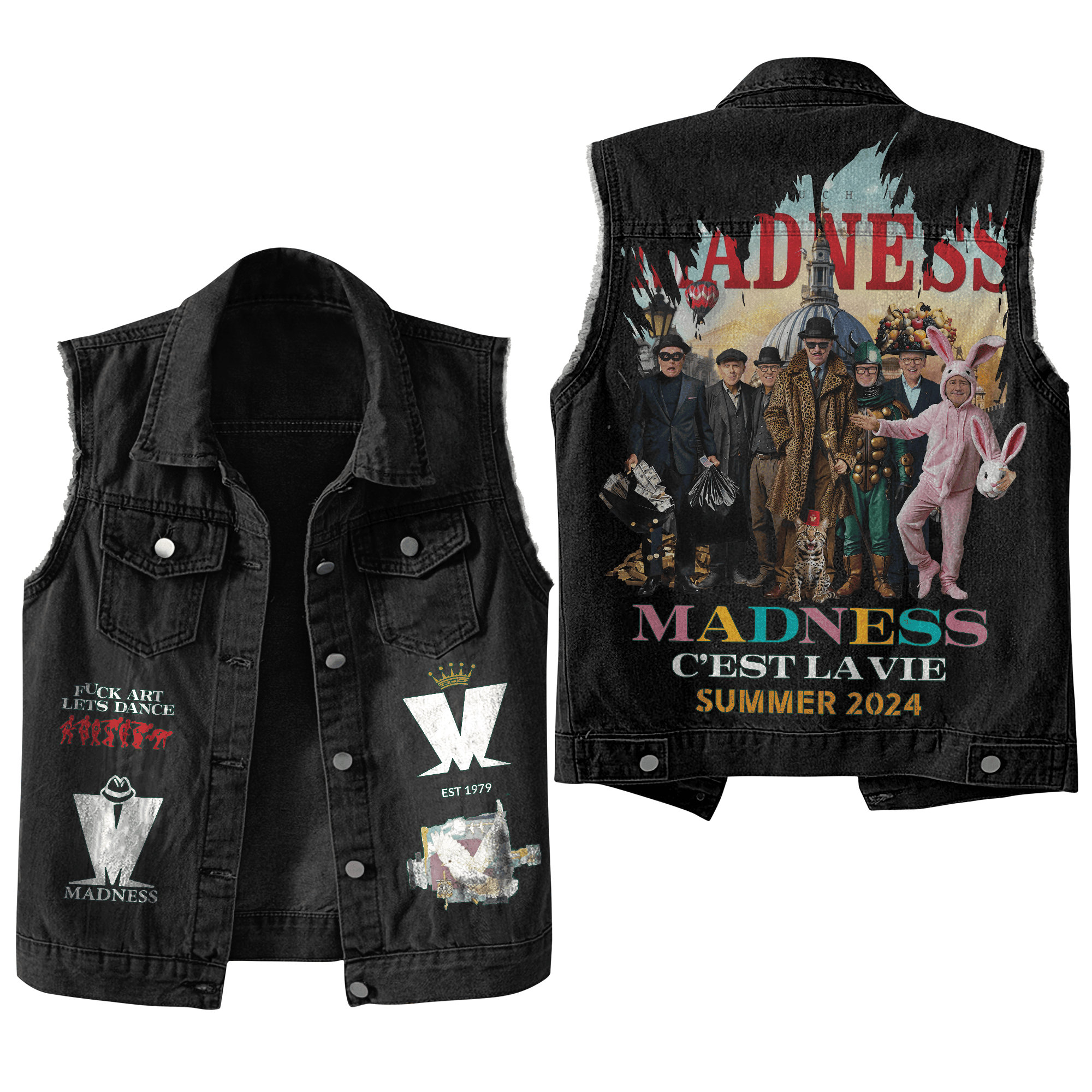 Madness Special Tour Music Style Sleeveless Jacket For Fans