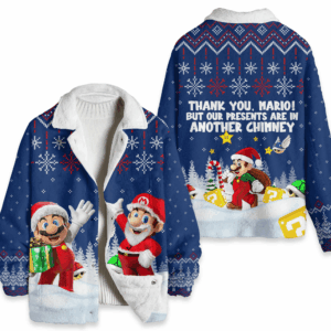 Mario Games Style Fleece Jacket For Fans