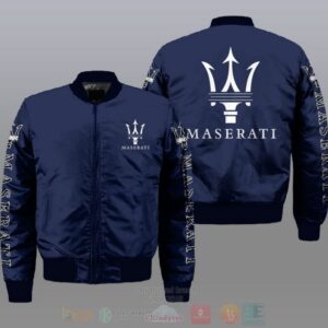 Maserati Car Style Bomber Jacket For Fans