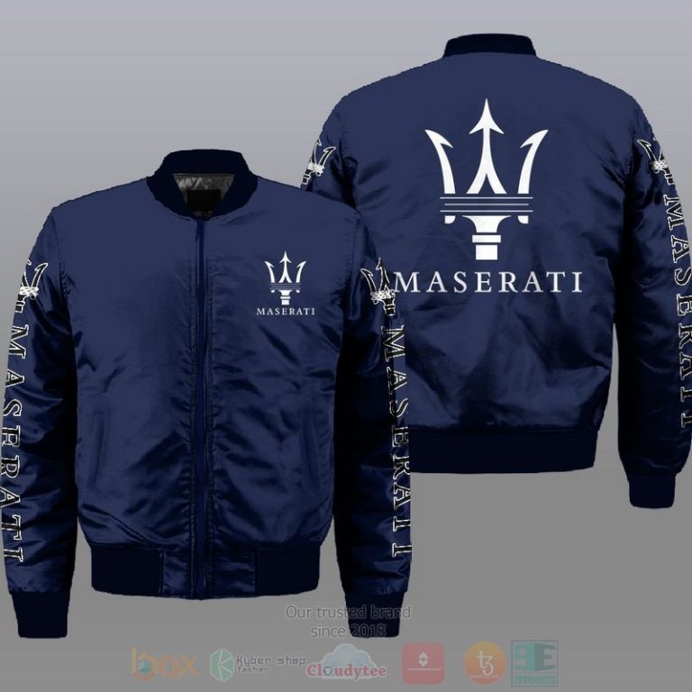 Maserati Car Style Bomber Jacket For Fans