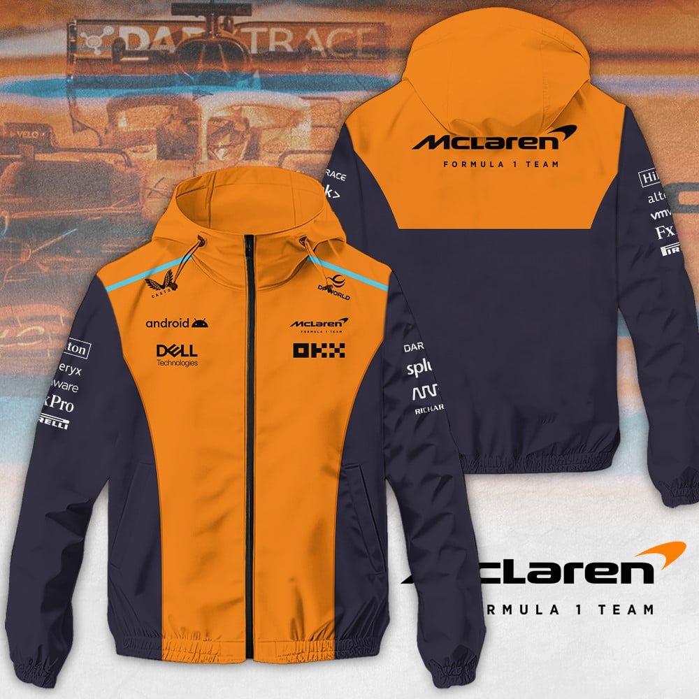 McLaren F1 Racing Style Windbreaker Jacket For Fans