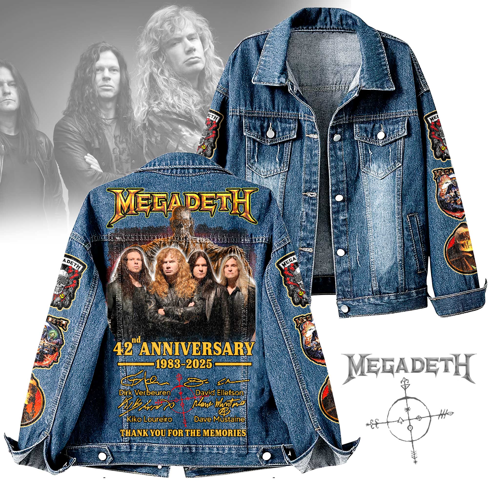 Megadeth Music Denim Jacket Gift For Fans