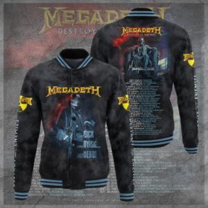 Megadeth Music Style Baseball Jacket For Fans