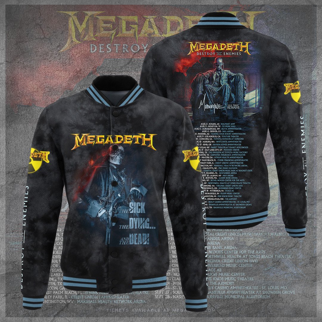 Megadeth Music Style Baseball Jacket For Fans