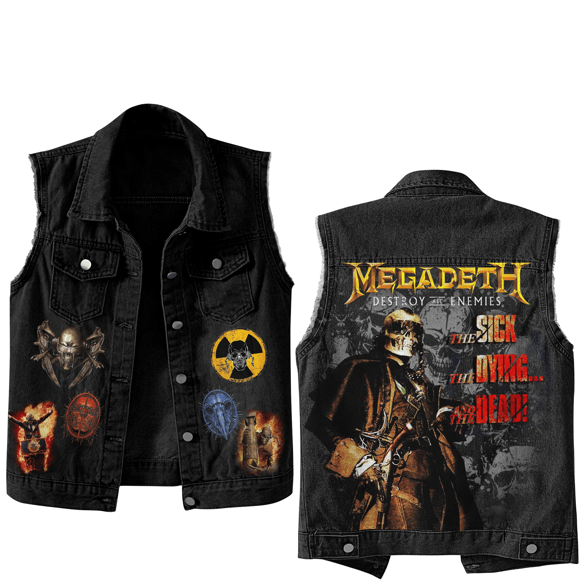 Megadeth Music Style Sleeveless Jacket For Fans