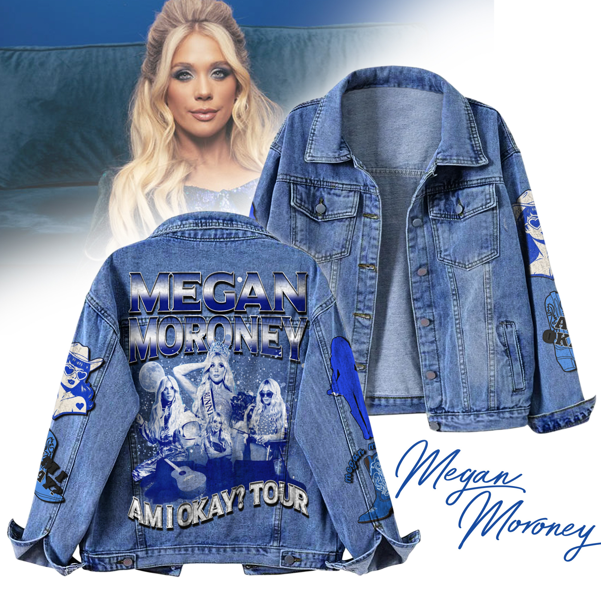 Megan Moroney Music Denim Jacket Gift For Fans
