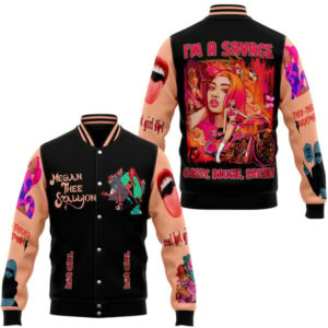 Megan Thee Stallion Music Style Baseball Jacket For Fans