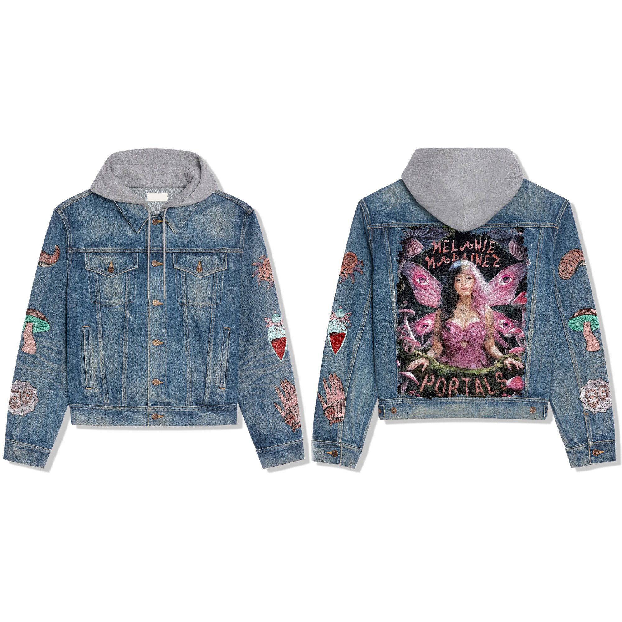 Melanie Martinez Music Style Hooded Denim Jacket For Fans