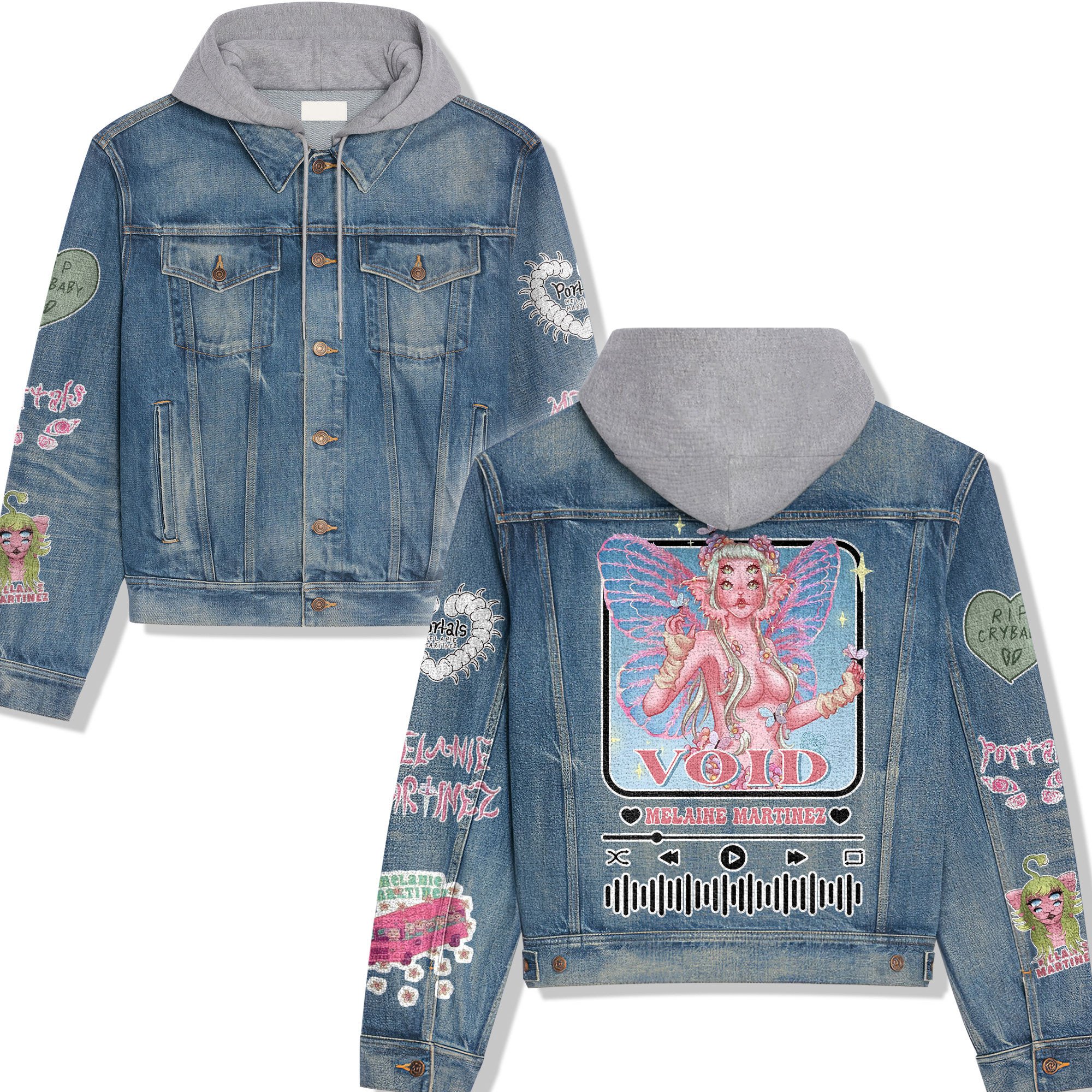 Melanie Martinez Music Style Hooded Denim Jacket For Fans