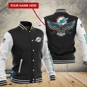 Miami Dolphins NFL Style Baseball Jacket For Fan