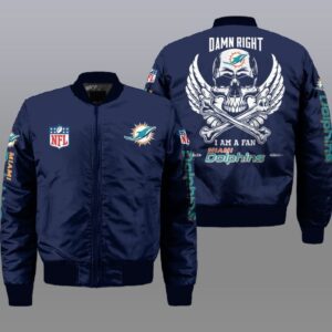 Miami Dolphins NFL Style Bomber Jacket For Fans