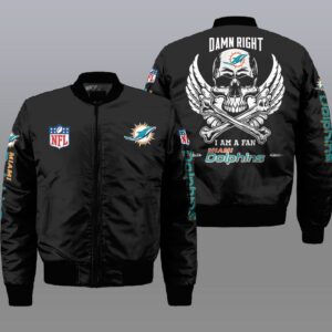 Miami Dolphins NFL Style Bomber Jacket For Fans