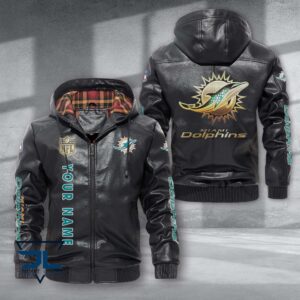 Miami Dolphins NFL Style Leather Jacket For Fans